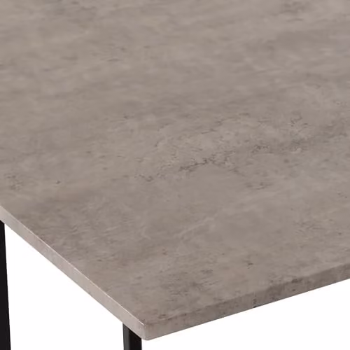 Seconique Kent Stowaway Dining Set in Stone Effect and Black with 4 Stools, W 80 cm x D 80 cm x H 76 cm – 5