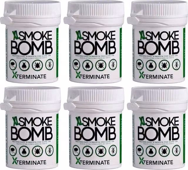 Xterminate XL White Smoke Bomb Fogger Insect Killer for Fleas, Bed Bugs and Beetles, 10 x 11g – 1