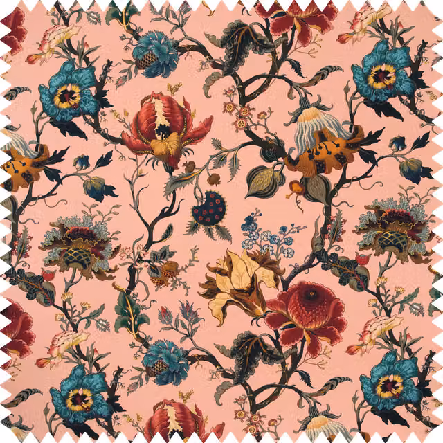 House of Hackney Artemis Cotton Linen in Blush Pink