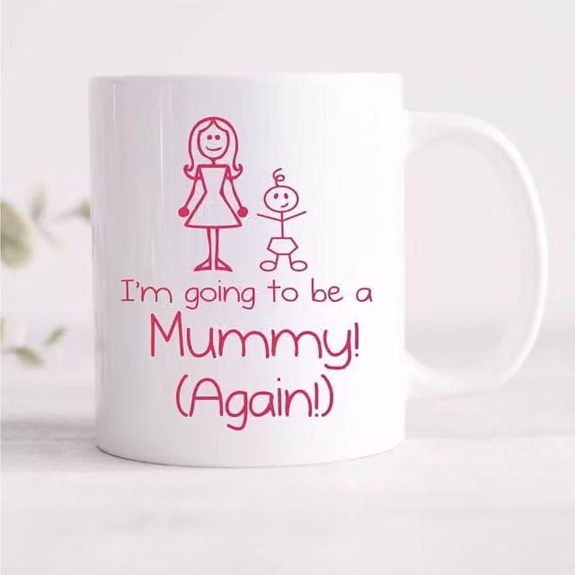 60 SECOND MAKEOVER Women's I'm Going To Be A Mummy Again Ceramic Mug in White