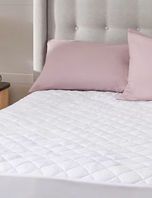 Silentnight Soft as Silk Microfibre Mattress Protectors, 2 Pack, White, W/D/H: 90 x 190 cm