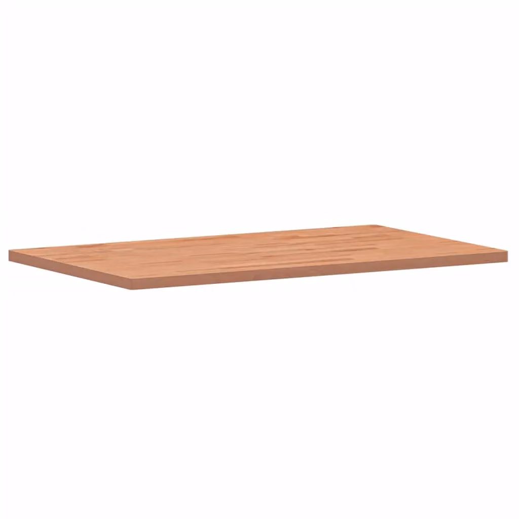 Berkfield Home Solid Wood Beech Bathroom Countertop, Brown, W: 100 cm, D: 60 cm, H: 2.5 cm – 2