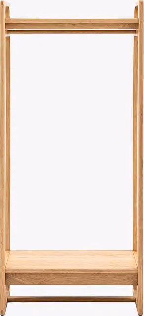 Perch & Parrow Whittle Open Wardrobe in Natural Oak Brown
