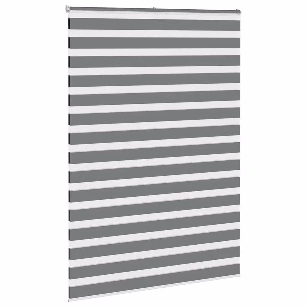 Berkfield Home Zebra Blind in Dark Grey, W: 155 cm, H: 200 cm – 3