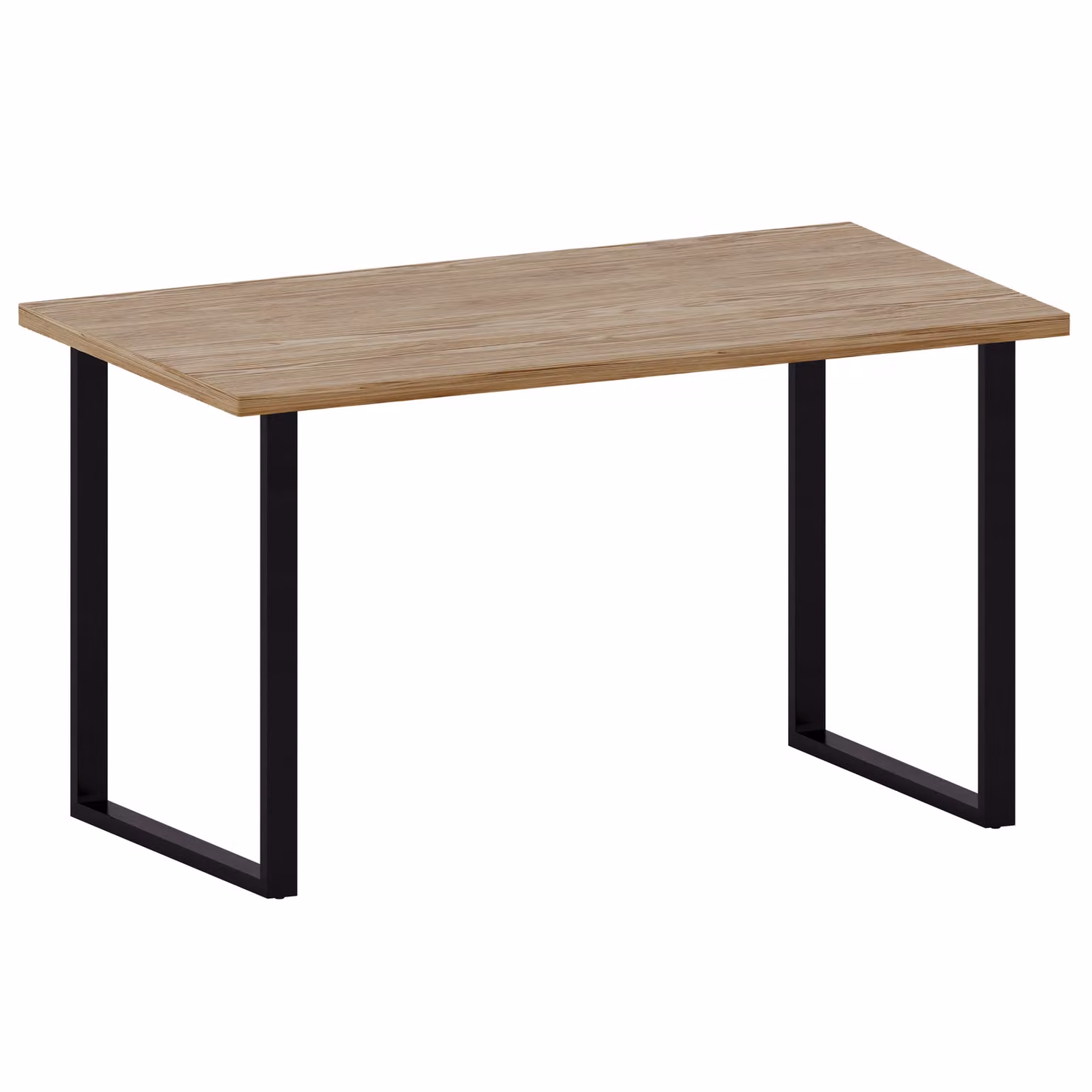 Vida Designs 4 Seater Rectangular Dining Table with U-Shaped Legs in Light Oak – 5