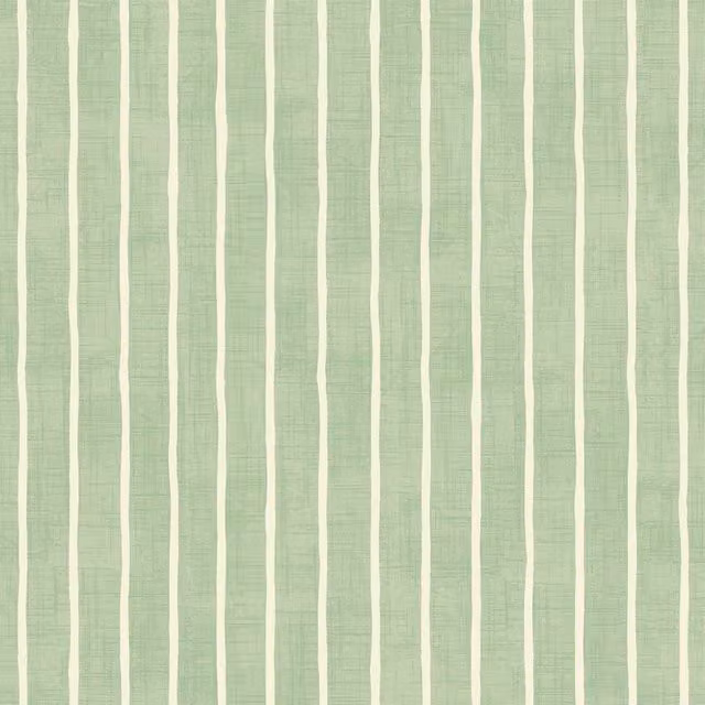 iLiv Pencil Stripe Fabric in Lemongrass Green