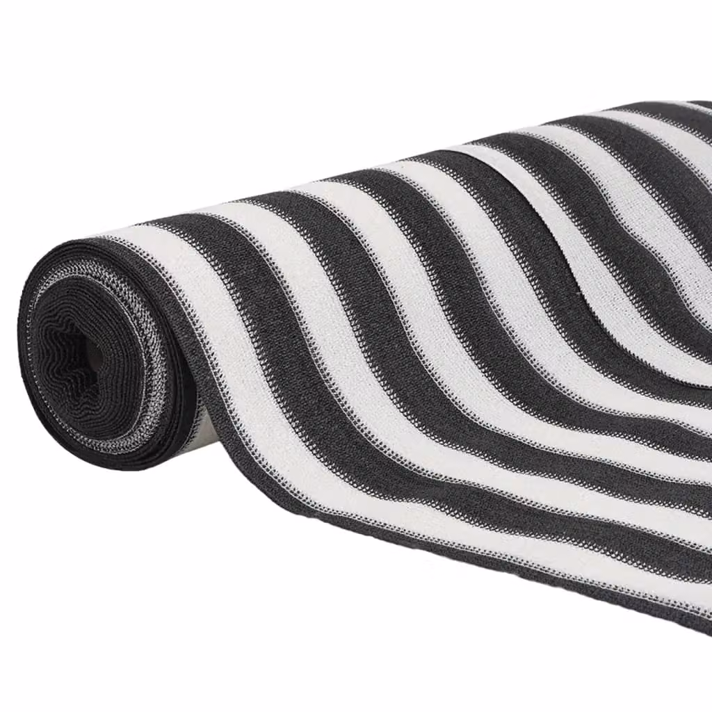 Berkfield Home Privacy Netting, Anthracite, White and Black, W: 1.5 m, L: 10 m – 3