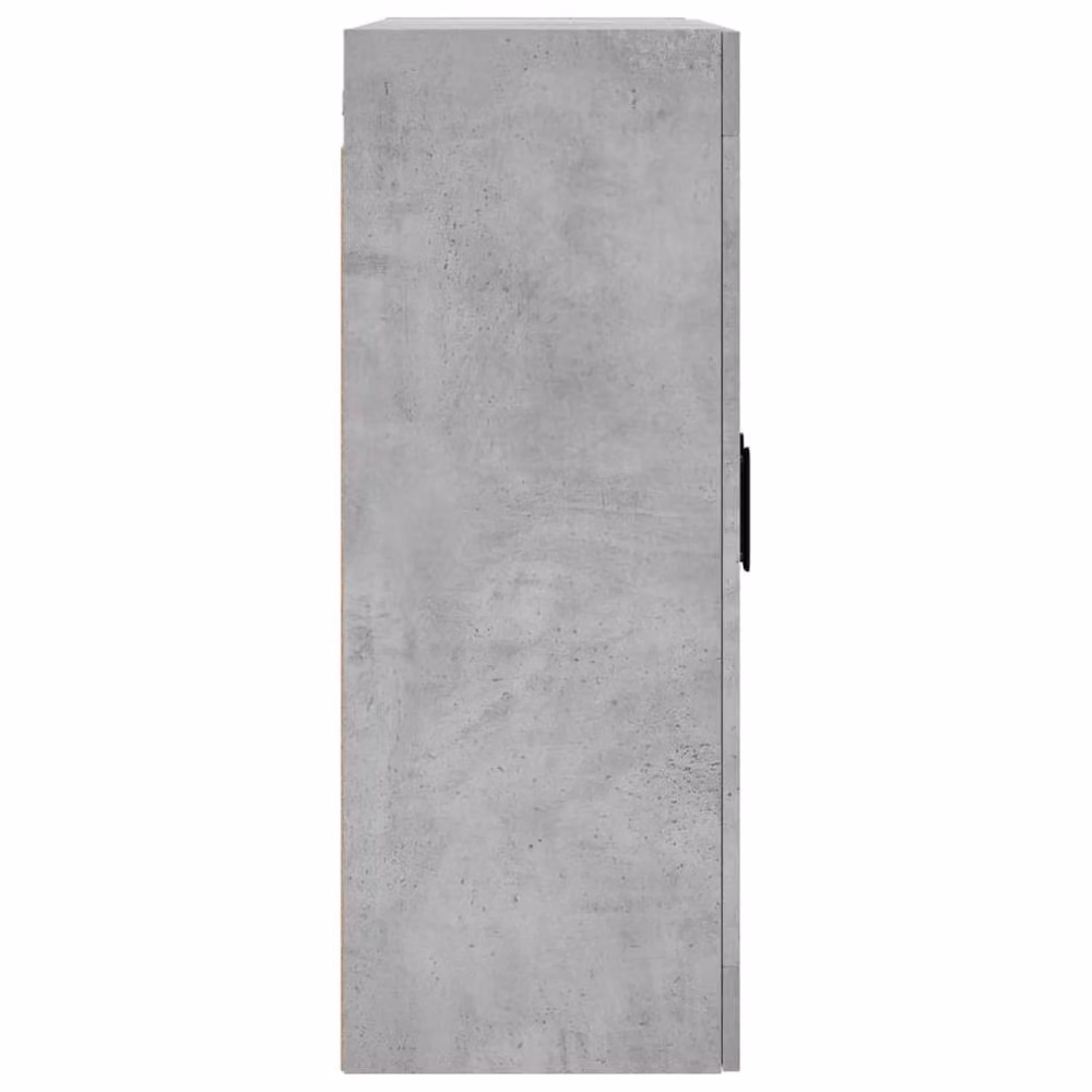 Berkfield Home Set of 2 Wall Mounted Cabinets in Grey with Glass Doors and Internal Shelves – 5