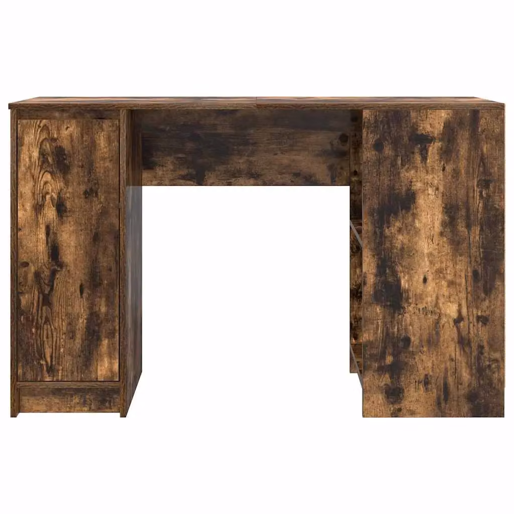 Berkfield Secretary Desk in Smoked Oak Brown, W/D/H: 120 x 42 x 76 cm – 3