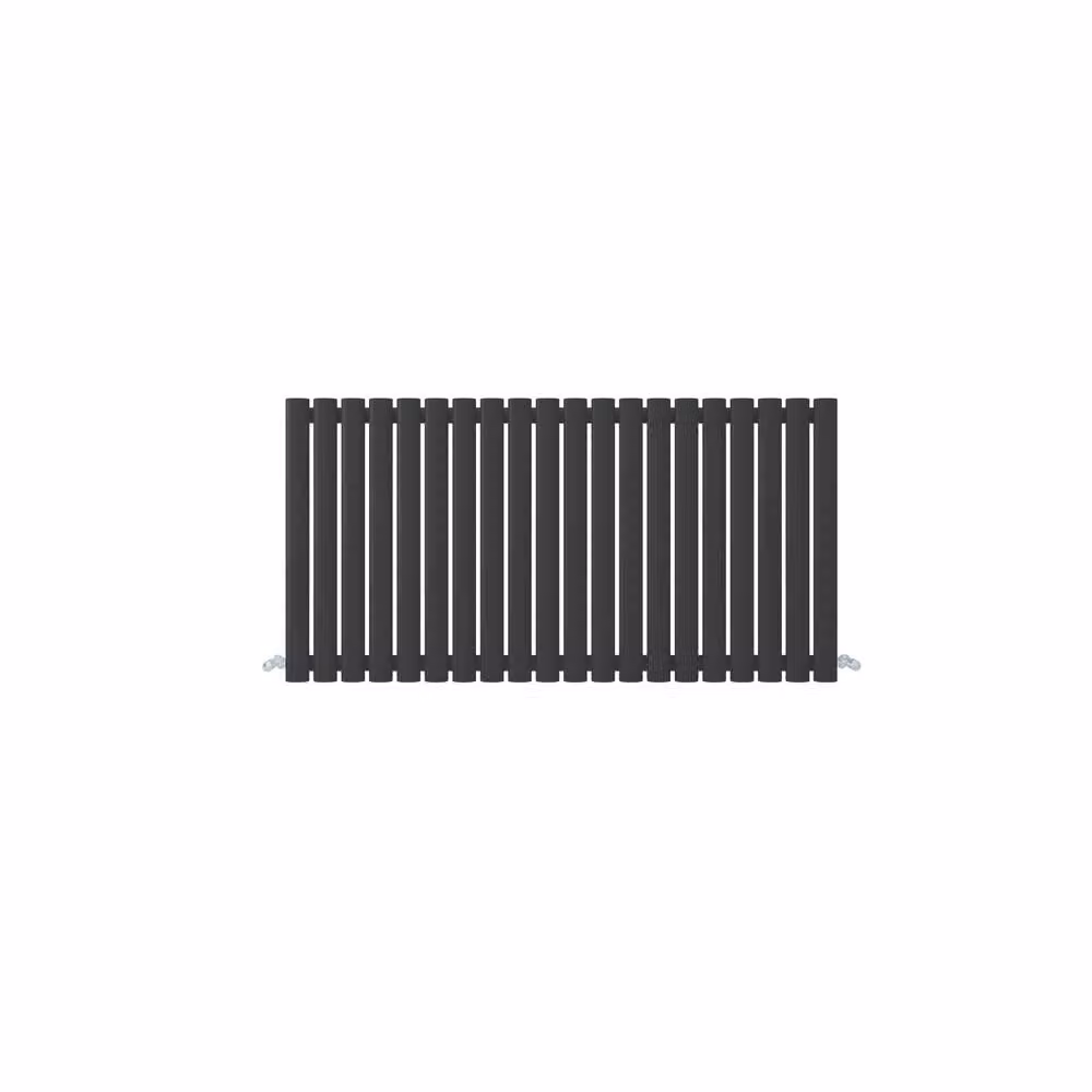 Banyetti Orva Black Horizontal Single Oval Column Radiator, W/H: 60 x 118 cm – 4