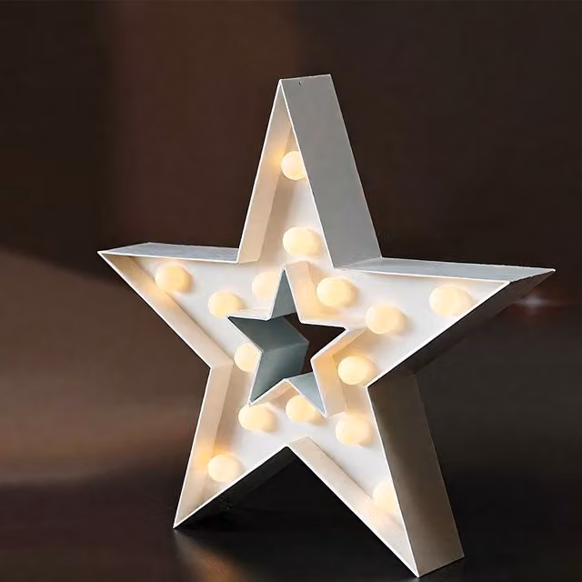 Bright Zeal White Star Indoor Decorative Tabletop Light – 1