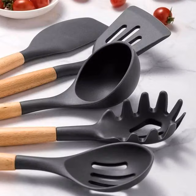 SPETLEK 14-Piece Black Kitchen Utensils Set – 1