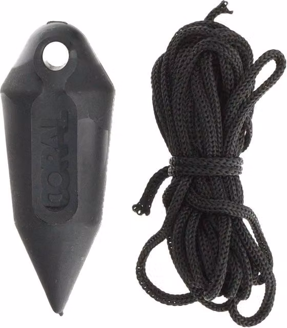Coral Black Plastic Plumb Bob