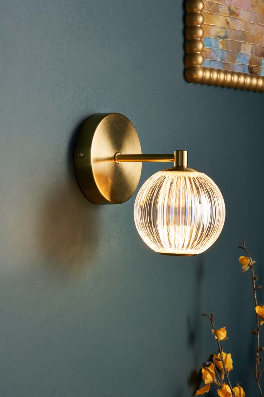 BHS Lighting Rimi Easy Fit Sphere Light Shade in Gold/Brass – 2