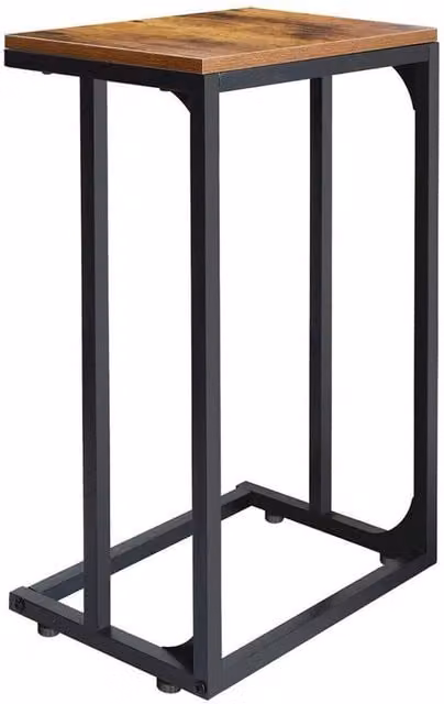 FLAVORA Brown Small Side Table for Living Room, Office or Bedroom, W/D/H: 51 x 35 x 62 cm
