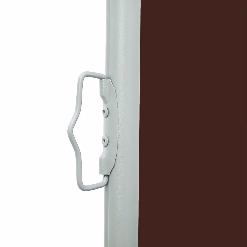 Berkfield Home Patio Retractable Side Awning in Brown, W/H: 600 x 140 cm – 3