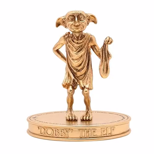 Warner Bros Harry Potter Dobby Herbology Figurine in Gold Metal