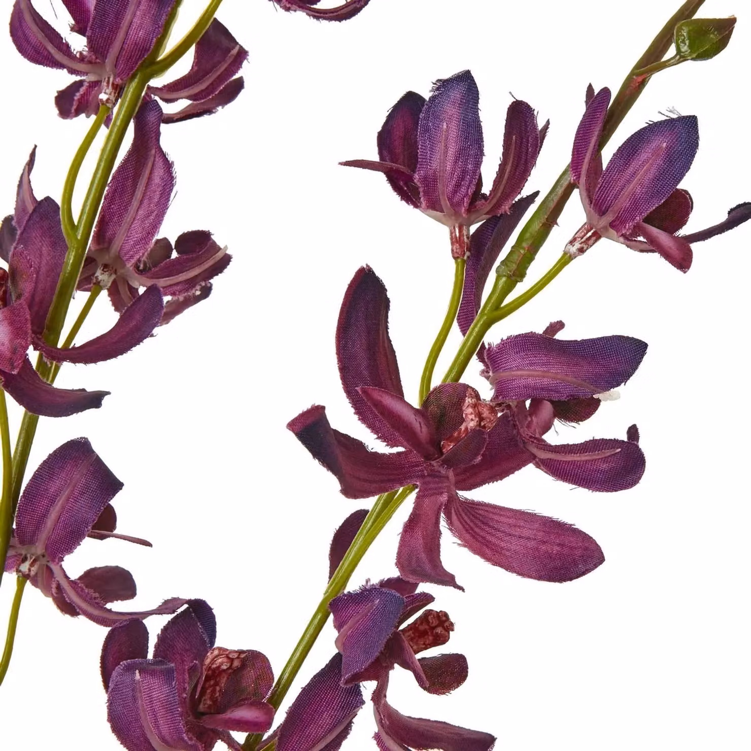Hill Interiors Cymbidium Purple Artificial Orchid Spray – 2