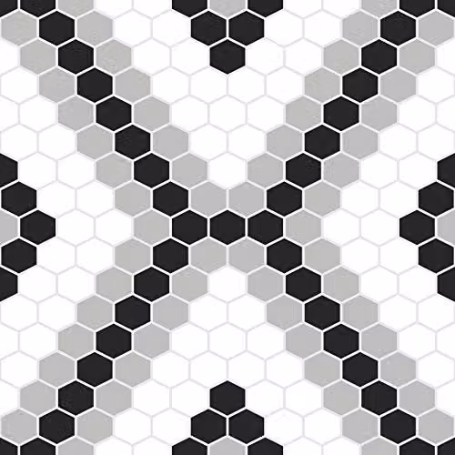 WallPops FP2950 Leyton Peel and Stick Floor Tiles, Black, 30.48 x 30.48 cm – 1