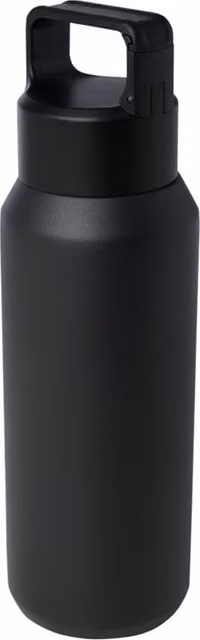Floso Astra Vacuum Insulated Stainless Steel Water Bottle, 600 ml, Black