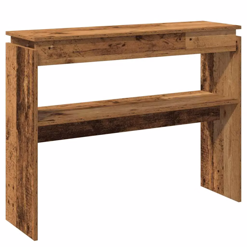 Berkfield Home Rustic Old Wood Console Table, Brown, W/D/H: 80 x 30 x 102 cm – 2
