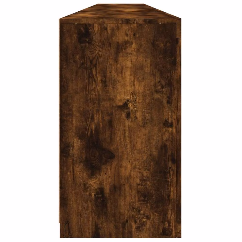 Berkfield Home Modern Smoked Oak Sideboard with Integrated LED Lights in Brown, W: 283 cm, D: 37 cm, H: 67 cm – 5