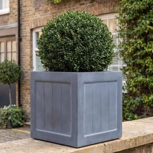 IDEALIST Grey Reinforced Stone Square Planter, 30 cm, 27L – 1