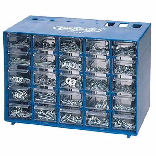 Draper 56382 Fastener Assortment, 1001 Pieces, Blue