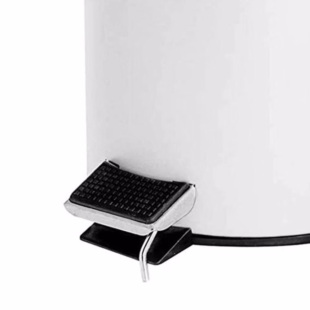 EONLION White 3 Litre Small Pedal Bin with Removable Inner Bucket – 2
