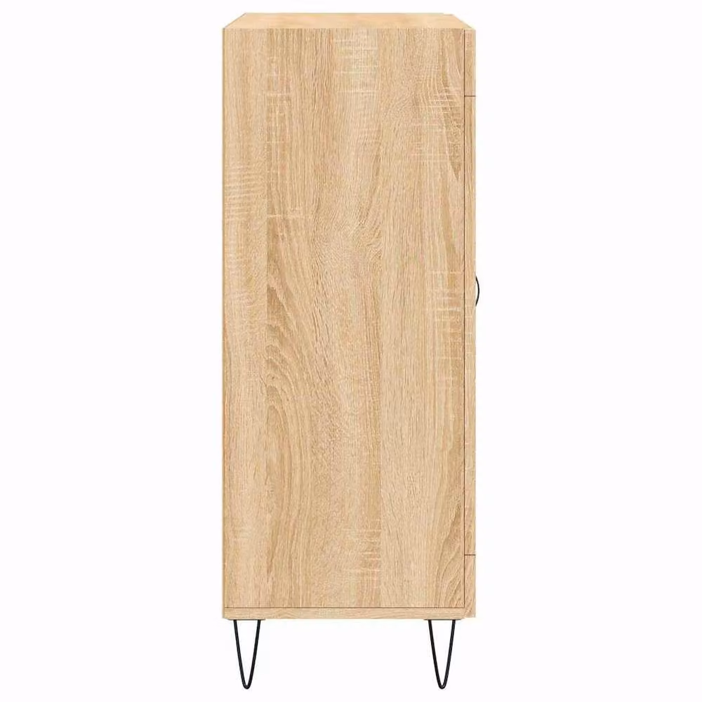Berkfield Home Sonoma Oak Sideboard in Beige, W/D/H: 69.5 x 34 x 90 cm – 3