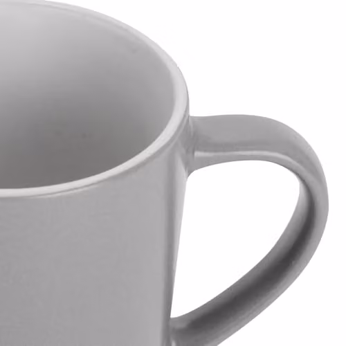 Argon Tableware Matte Grey Ceramic Stoneware Coffee Mugs, 350ml, Pack of 4 – 2