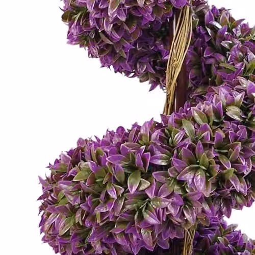 Leaf Design UK Large Purple Artificial Spiral Tree with Decorative Planter, Height: 120 cm – 3