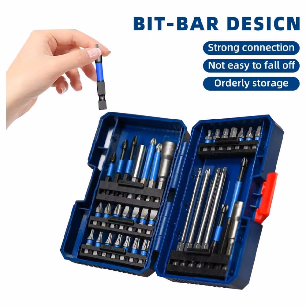 NANWEI 35 Piece Durable Impact Driver Bit Set in Blue – 3