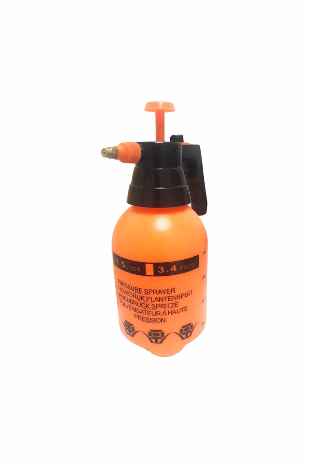 KDMD 1.5L Manual Outdoor Garden Pressure Sprayer with Adjustable Nozzle, Orange – 2