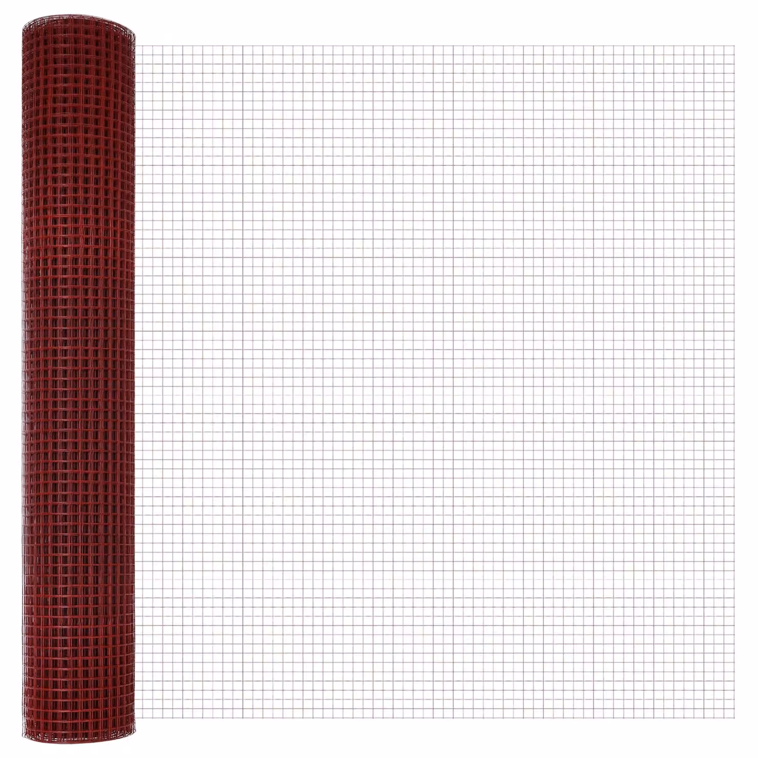 Berkfield Home Red PVC-Coated Steel Welded Wire Fence, Single-Bar, H: 1.5 m x W: 10 m – 3