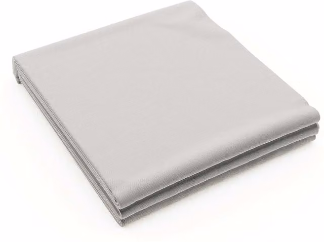 Bedeck of Belfast 200 Thread Count Plain Dye Single Flat Sheet, Grey, 90 x 200 cm