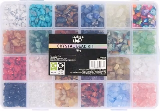 Crafty Club Multicolour Crystal Bead Kit for Adults