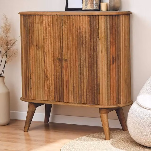 Artisan Furniture Soba Nordic Mango Wood Cabinet in Brown