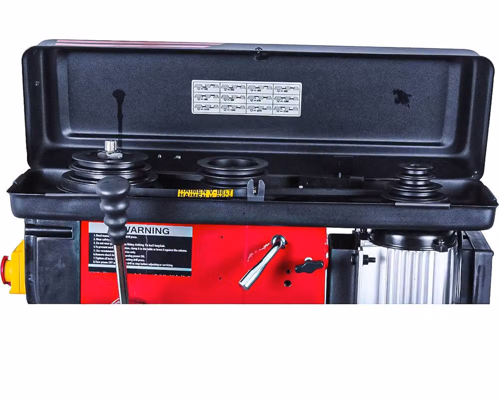 Lumberjack 20mm Professional Trade 12 Speed Floor Standing Pillar Drill Press in Red – 6