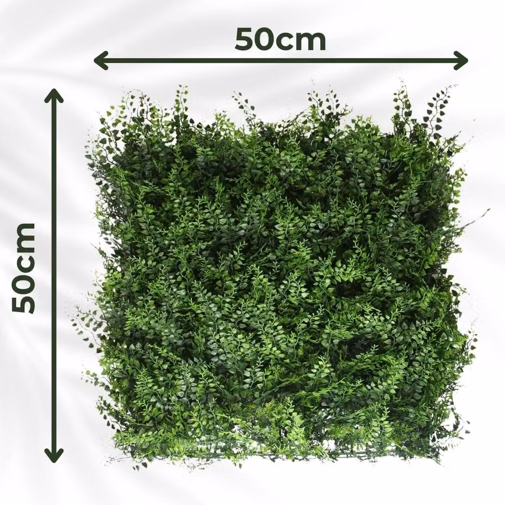 Ark Mat Fern Artificial Plant Wall Panel, Green, 50 x 50 cm – 2