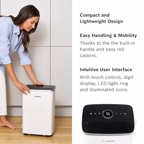 Bosch Dry 4000 Dehumidifier, 16L, White – 4