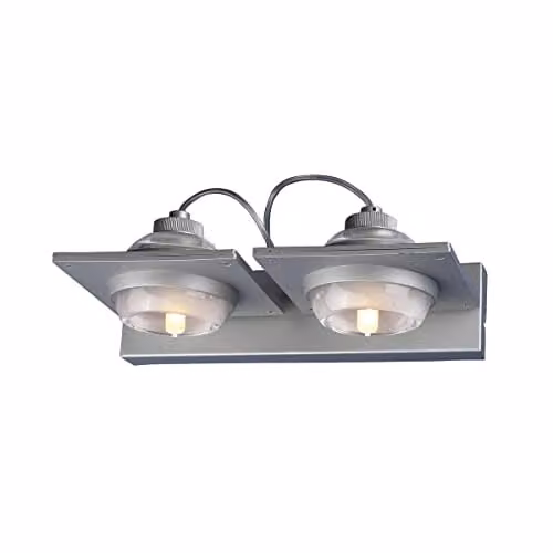 Netlighting Ull 2 Light G9 Wall Lamp in Silver Grey