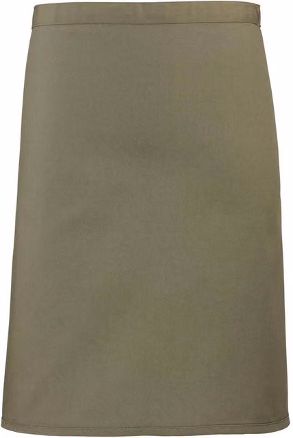 Premier Colours Collection Mid Length Waist Apron in Green Cotton – 1