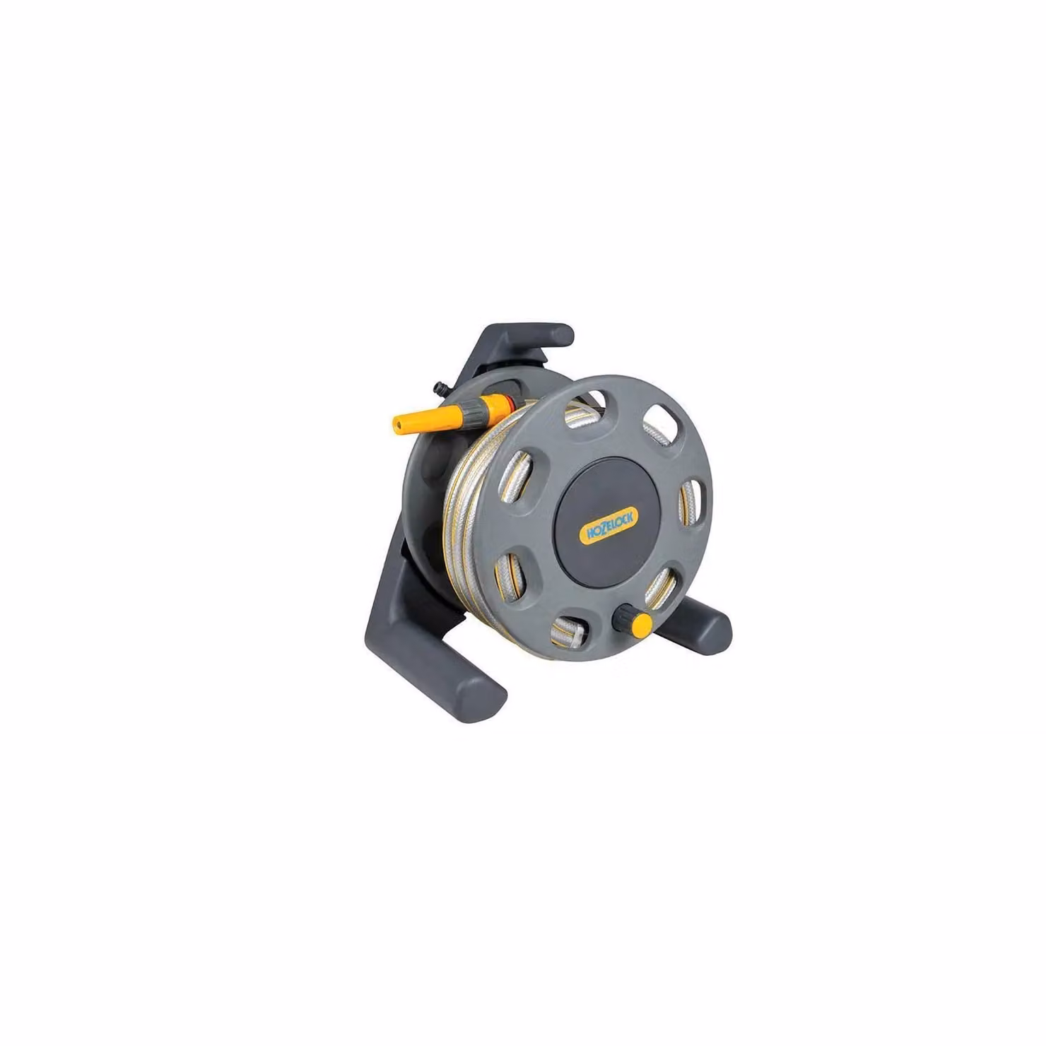 Hozelock 2412 Freestanding Compact Hose Reel in Grey with 25m of 12.5mm Hose – 2