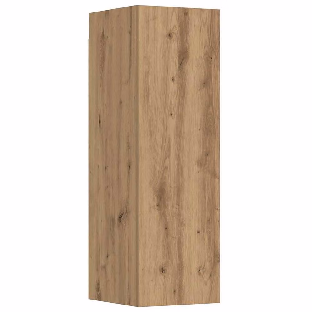 Berkfield Home Artisan Oak Wall Mounted TV Cabinets, 3 Piece Set in Brown – 2