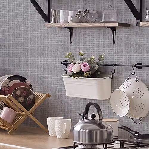 Graham & Brown Grey Geometric Abstract Classic Wallpaper, Roll Width: 52 cm – 2