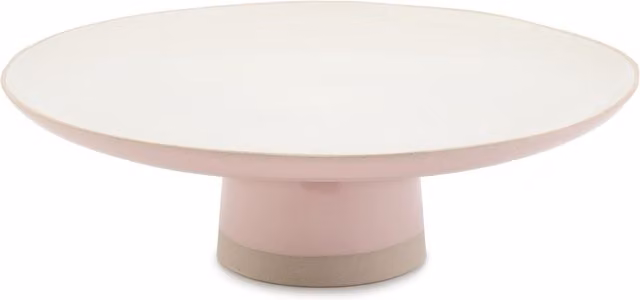 Jamie Oliver Big Love Showstopper Stand, Stoneware, White and Pink, Diameter: 31 cm – 1