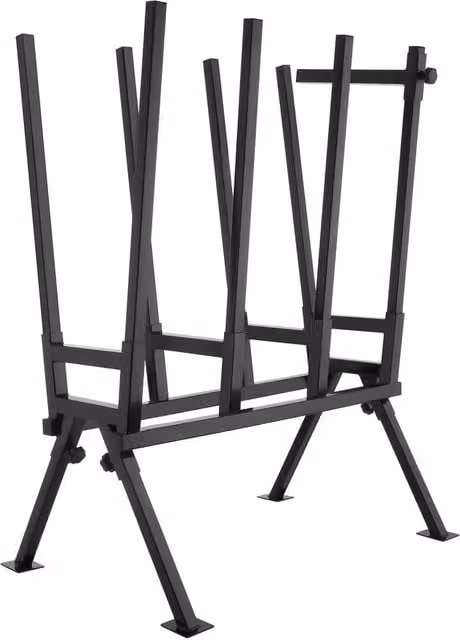 tectake Steel Sawhorse in Black