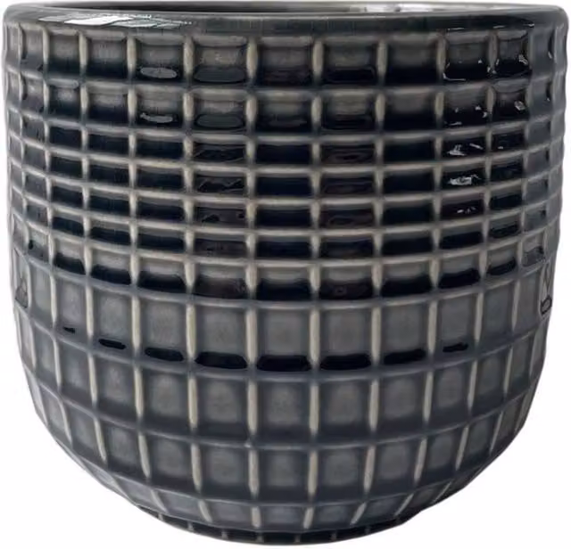 KDMD Hortus Braga Grey Pot H 13 cm x Dia 13.5 cm