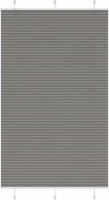 Berkfield Home Single Pleat Blind in Anthracite and Black, Polyester, W: 115 cm, H: 200 cm